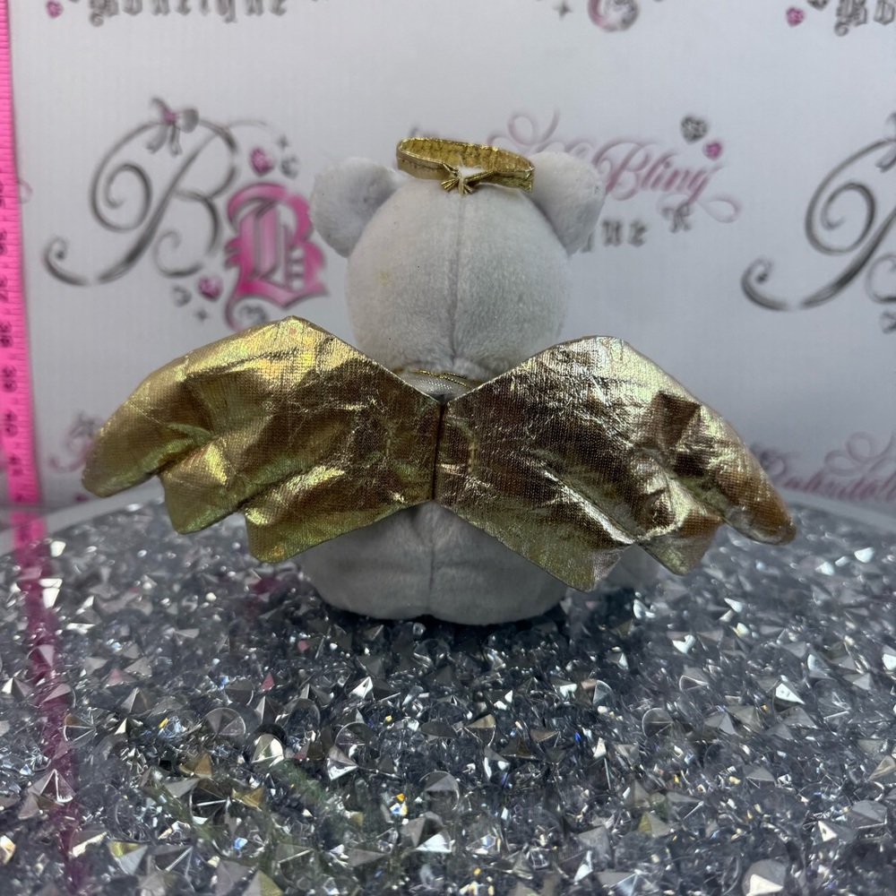 Ty beanie babies halo ii 2 White Angel Bear with Gold Wings - Picture 3 of 6